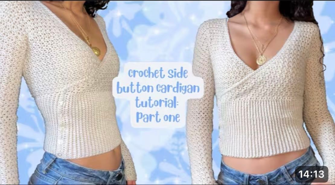 side button cardigan