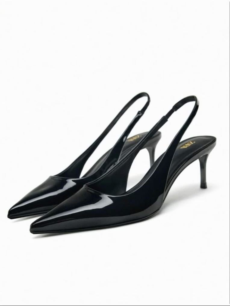 black kitten heels