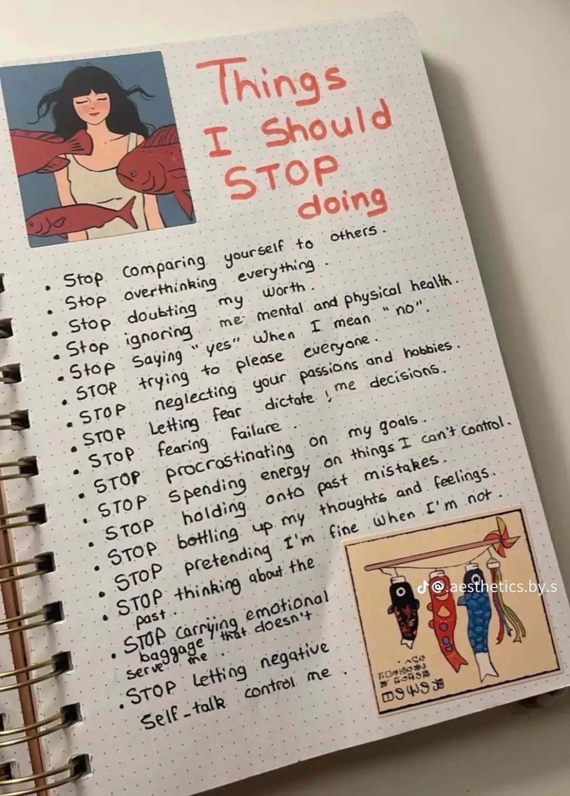 Things I should STOP doing - やらないようにすること🚫