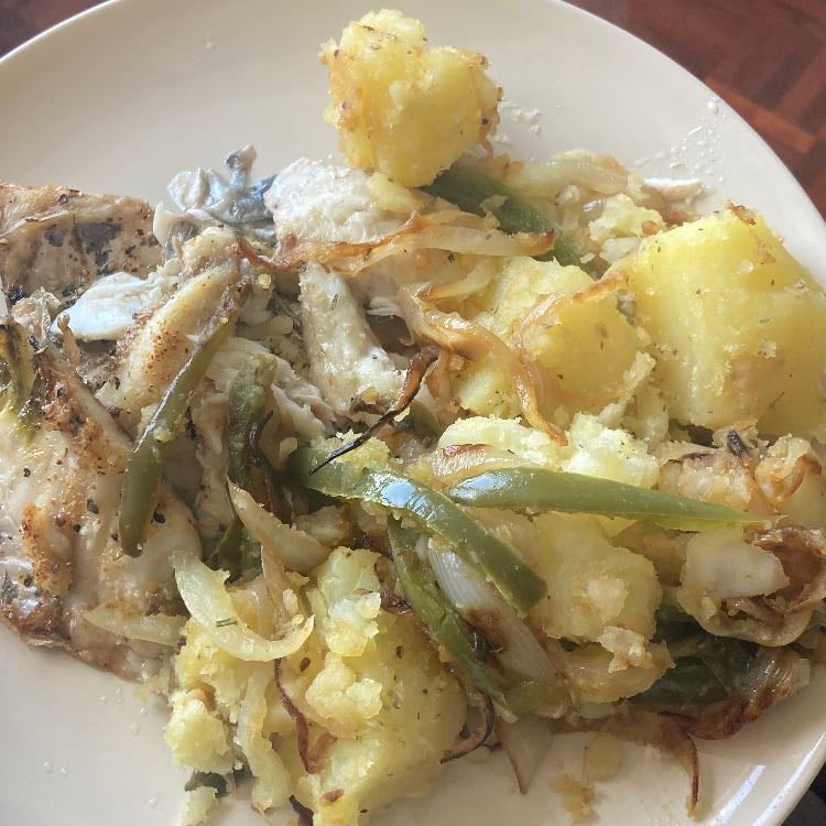 Dorada con patatas
