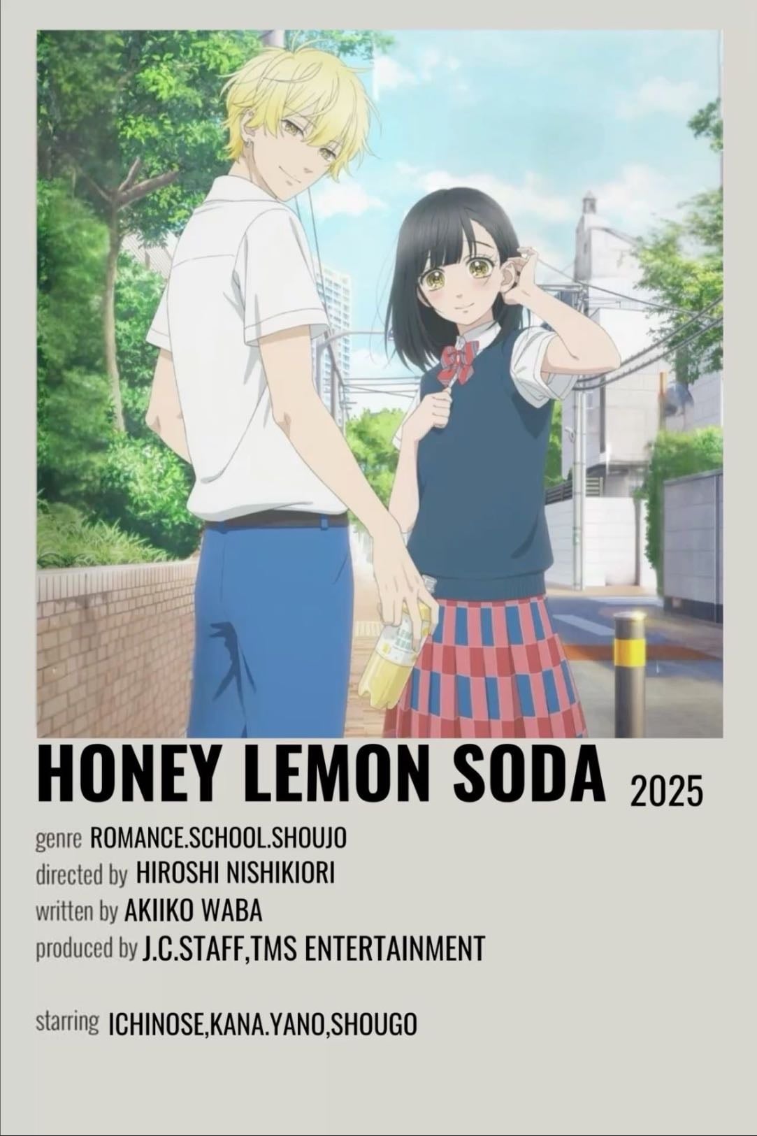 Honey lemon soda