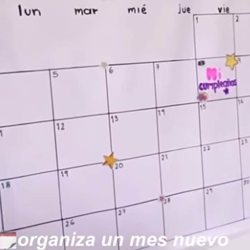Hacer y organizar un mes