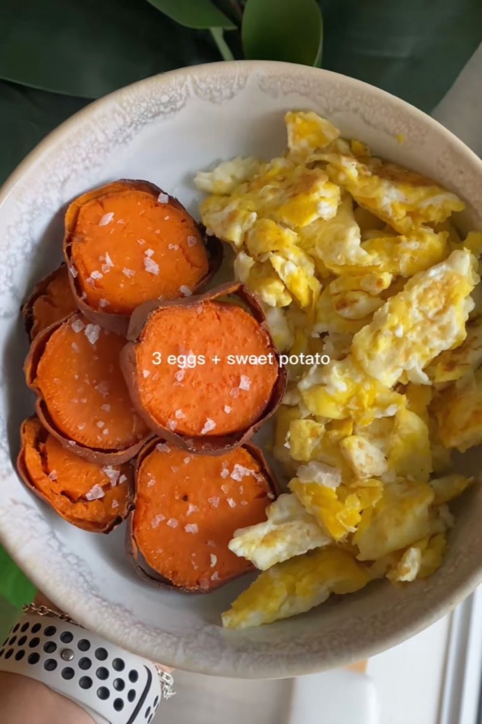 eggs and sweet potato