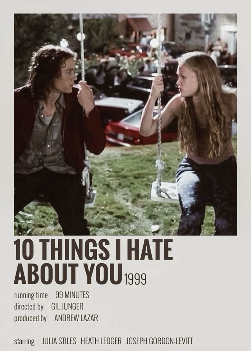 10 Things I Hate About You - Gil Junger · 1999