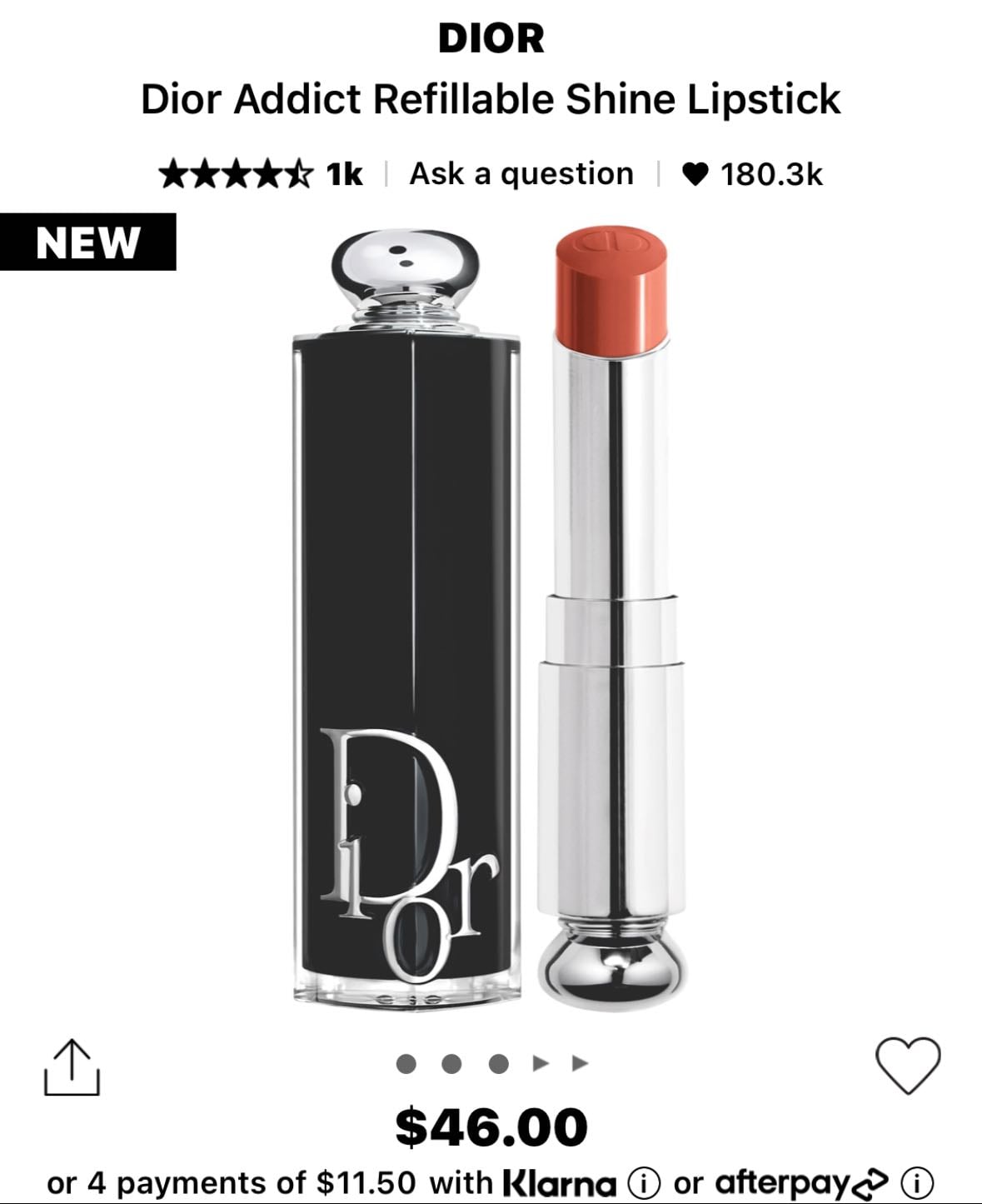 Dior Addict Refillable Shine Lipstick