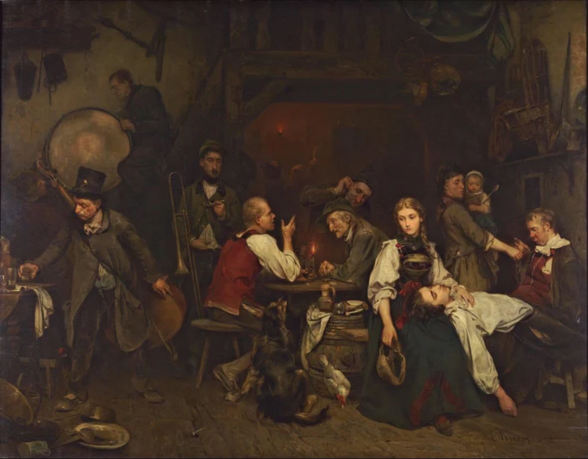 The Morning After the Celebration - Ludwig Knaus
