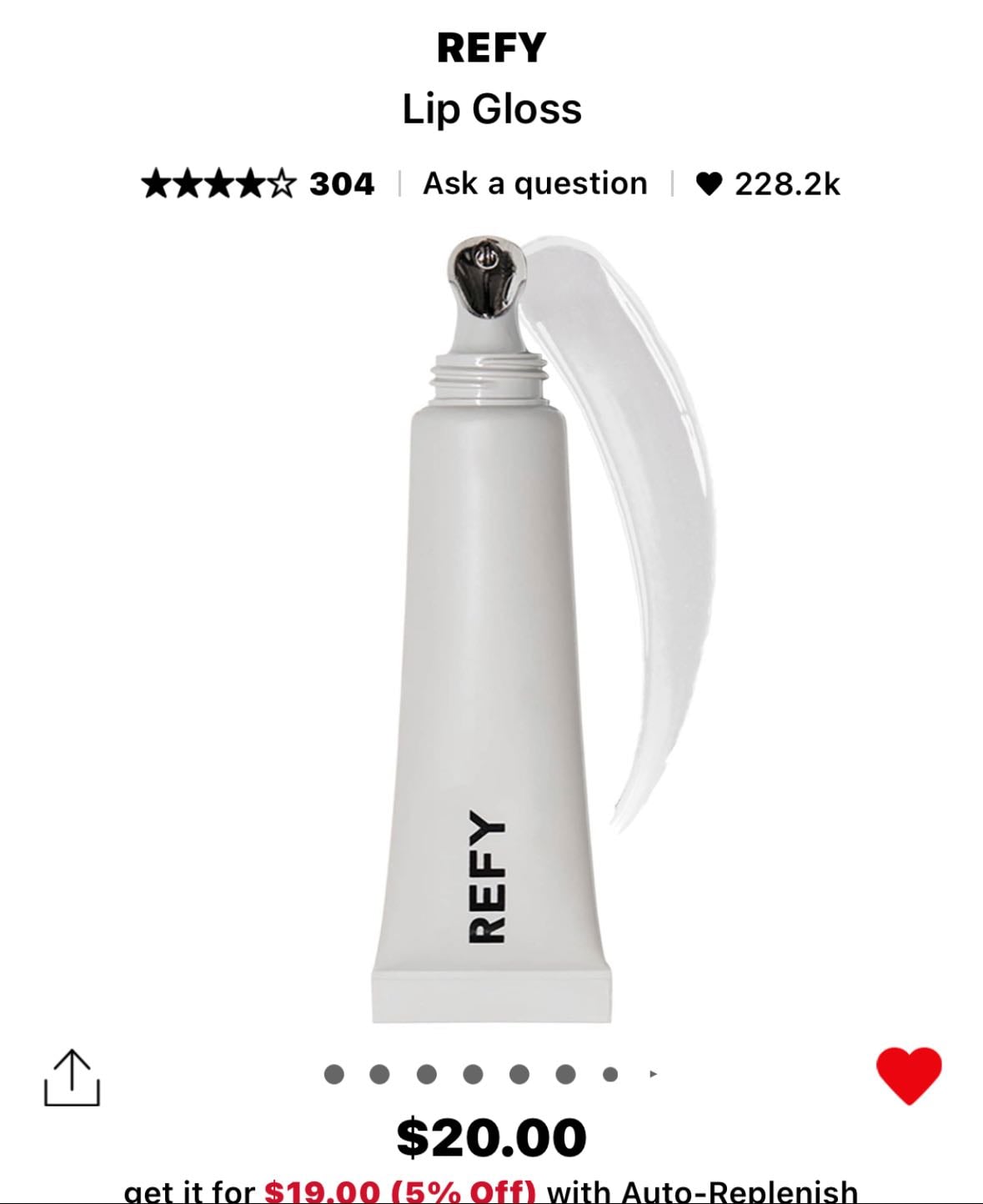 REFY Lip Gloss - Clear