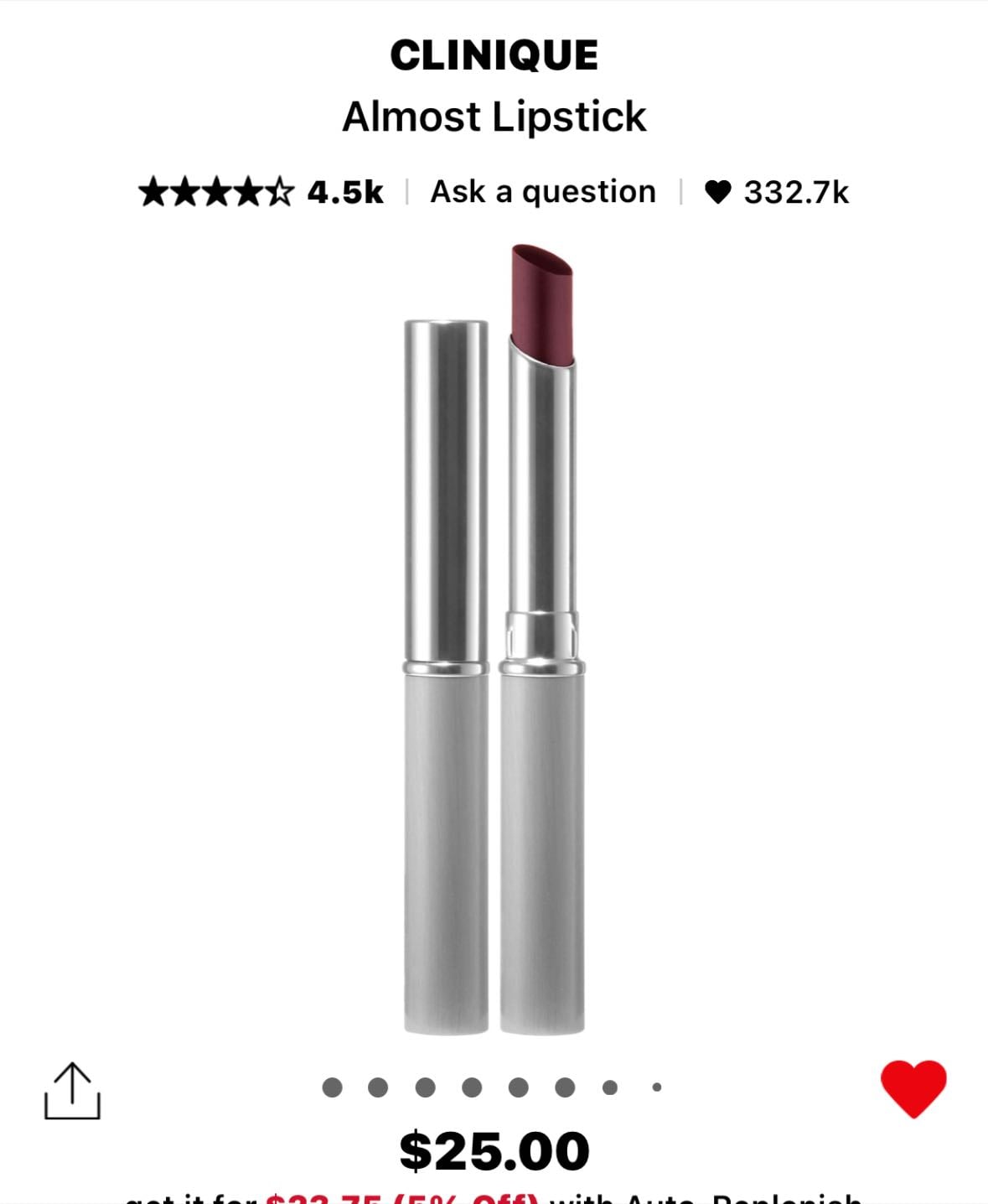 CLINIQUE Almost Lipstick