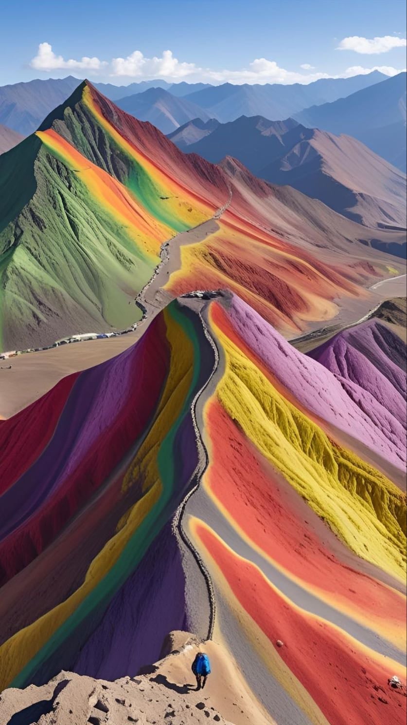 Visit the rainbow mountains