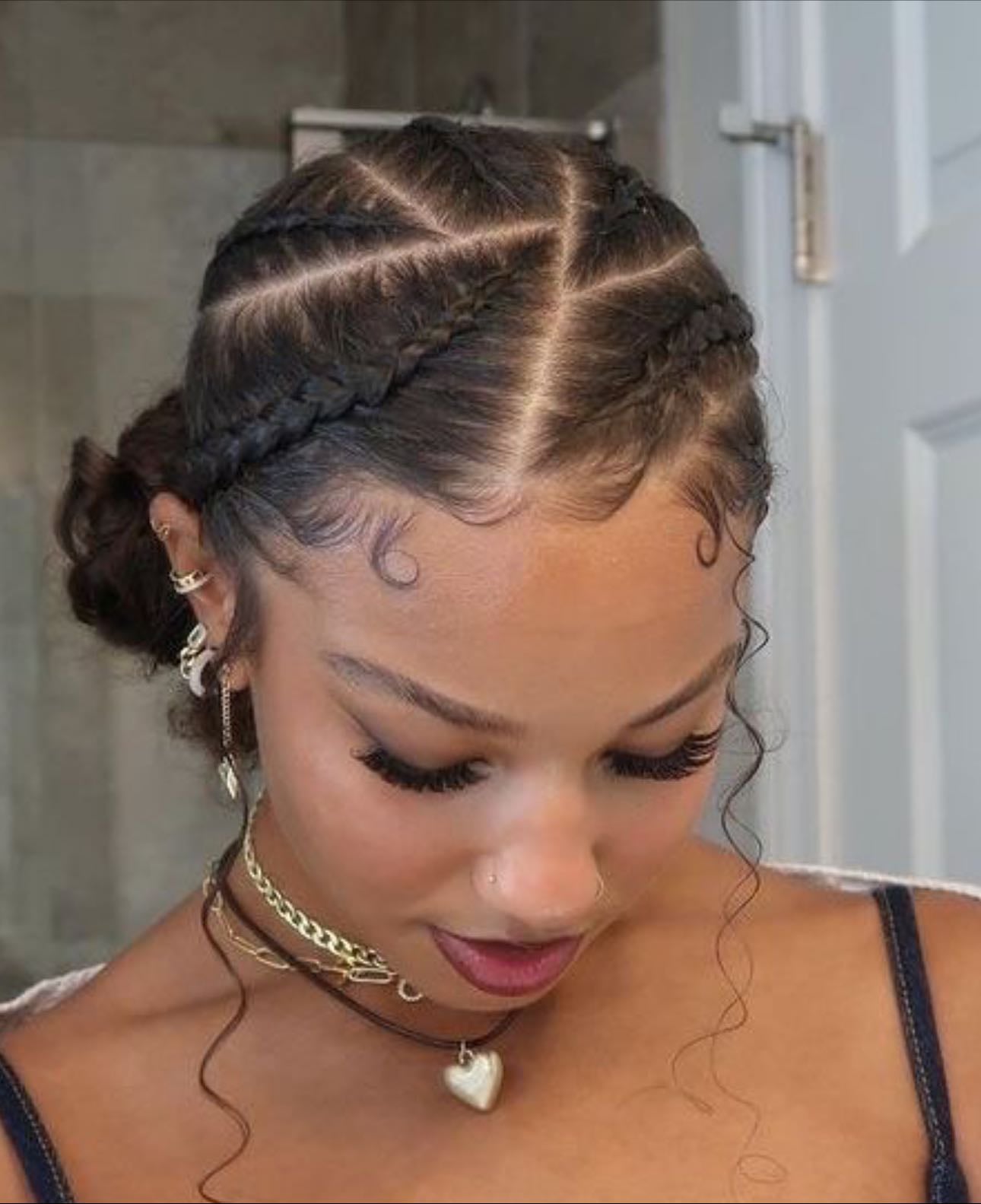 Zig Zag Row Bun