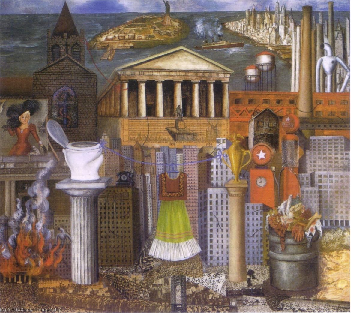 Meu vestido está pendurado ali - Frida Kahlo (1933)