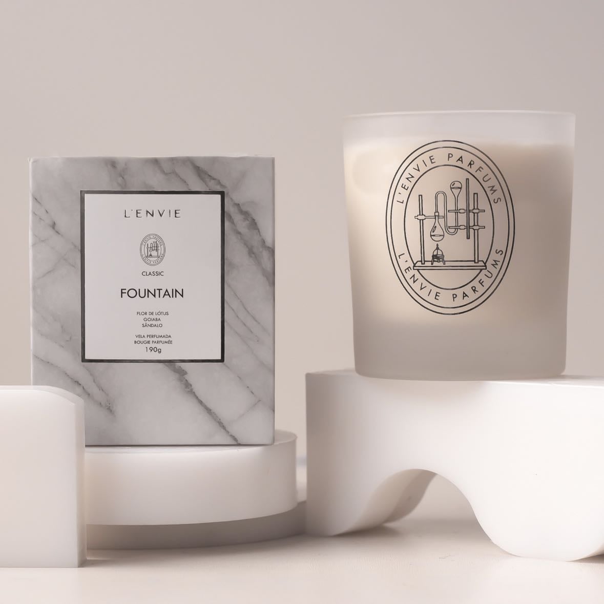 velas lenvie - fountain & alecrim mediterrânico <3