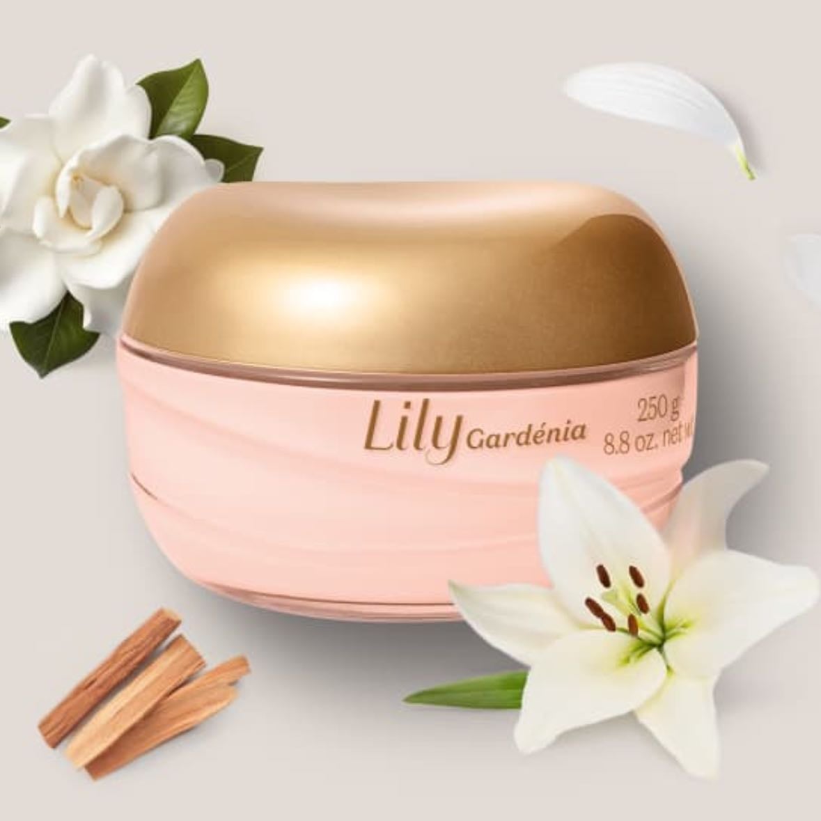 hidratante lily gardênia boticário - textura perfeita