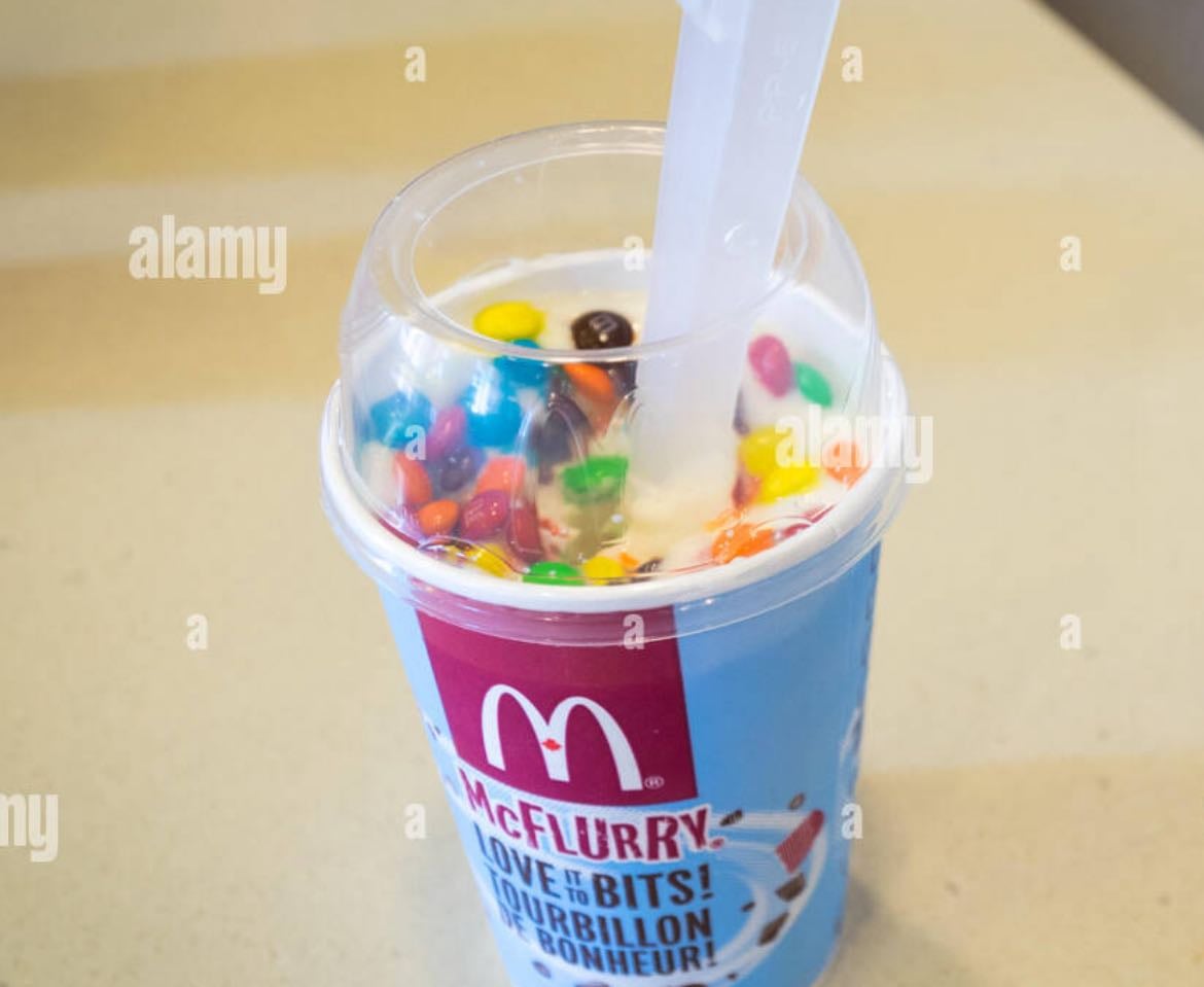 mcdonaldâs m&ms mcflurry