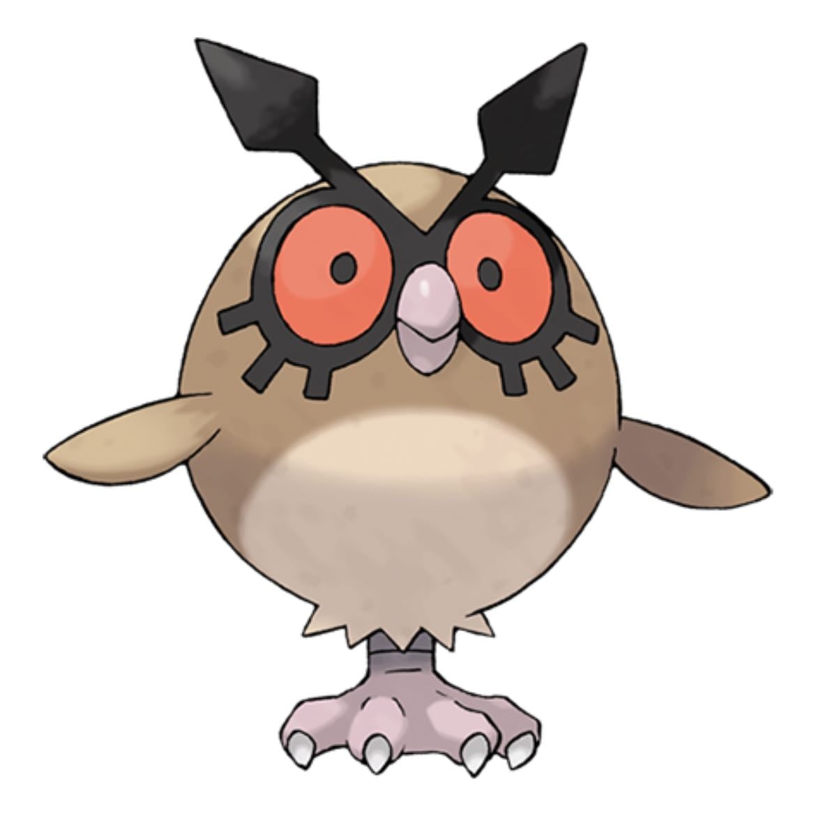 Hoothoot - Both Normal and Flying Type
Evolves into Noctowl