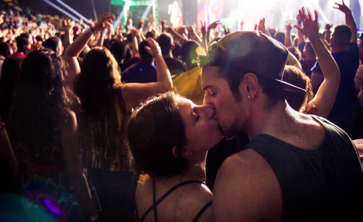 at a concert