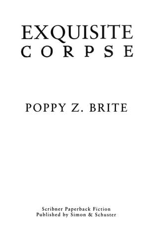 Exquisite Corpse - Poppy Z. Brite · 1997