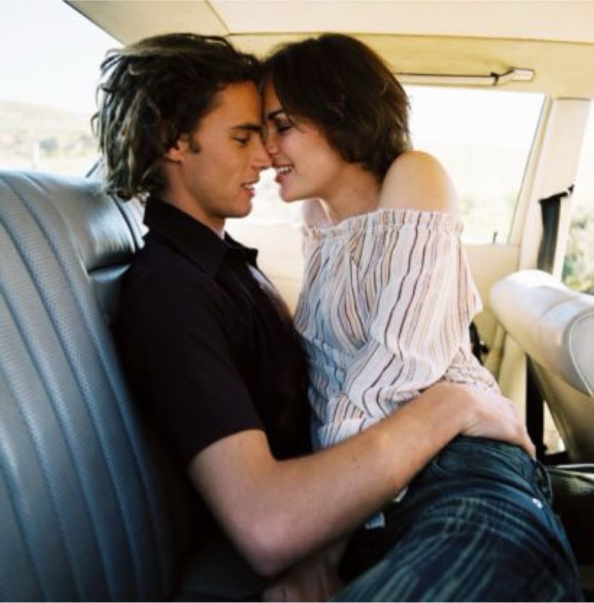 backseat of the car