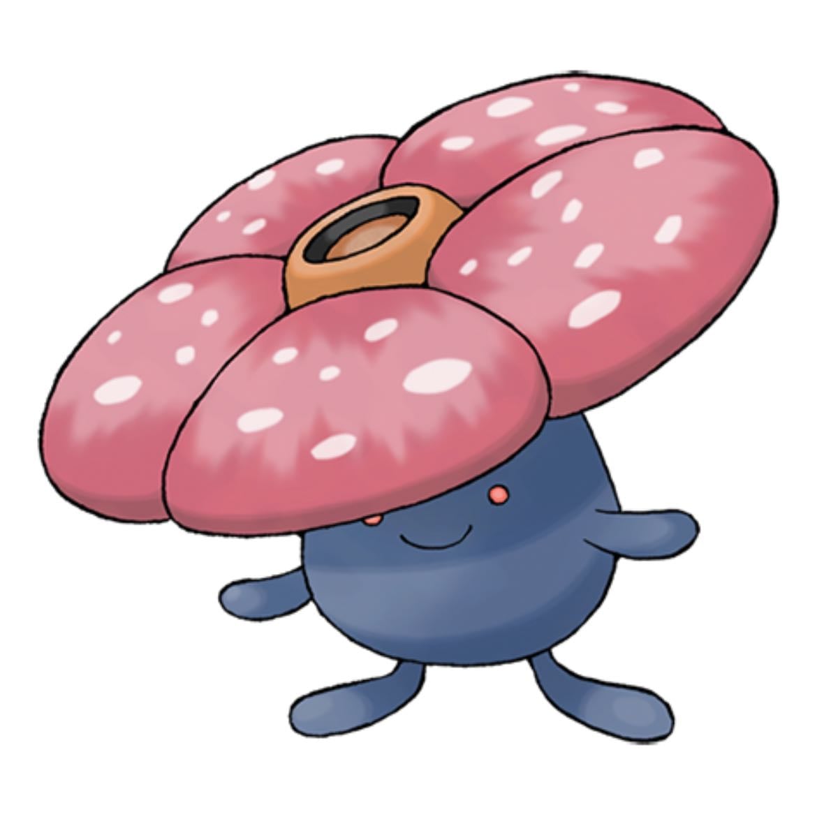 Vileplume - Both Grass and Poison
Evolves from Gloom