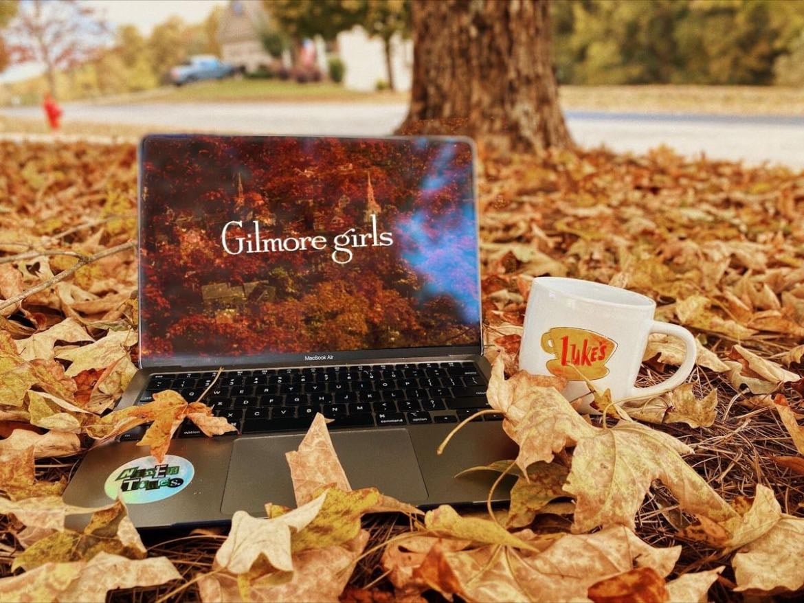 Watching Gilmore girls in the fall