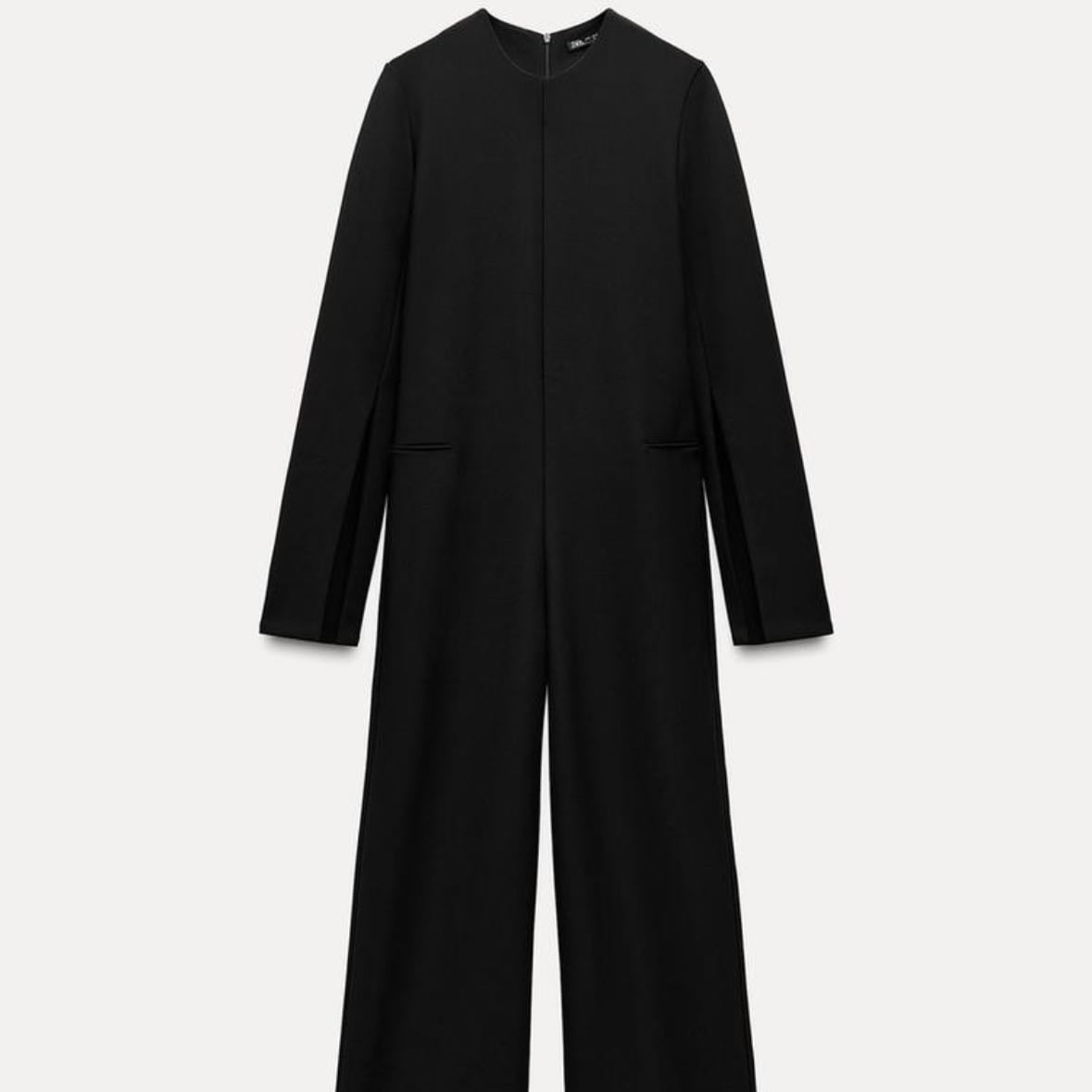 Jumpsuit crepe aberturas (Zara)