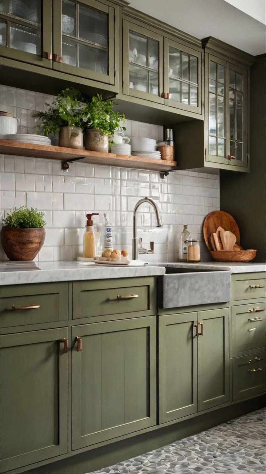 green kitchen