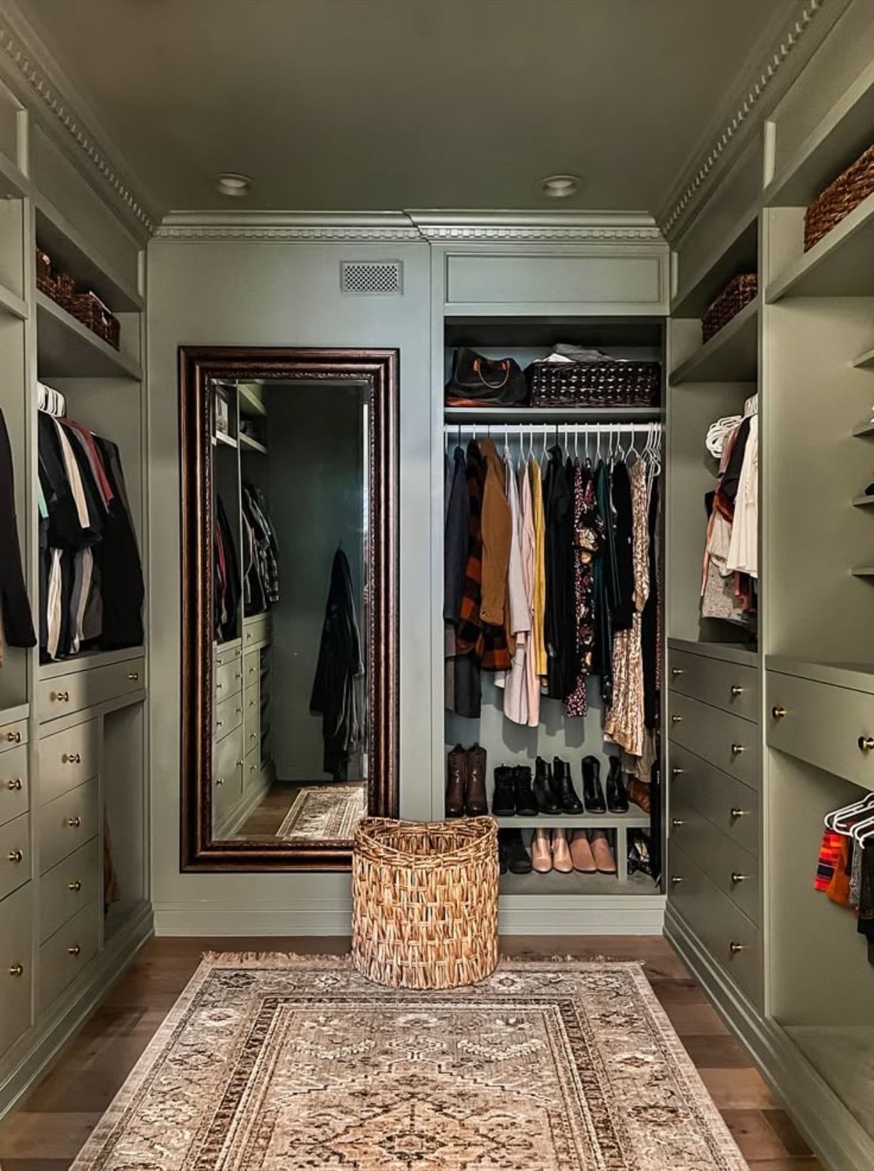 a walk-in closet