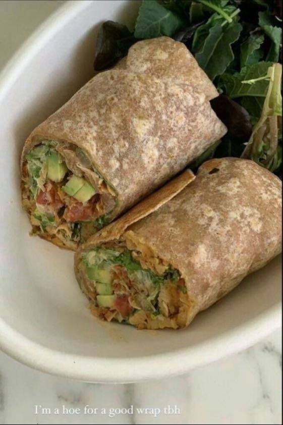 cucumber hummus wrap