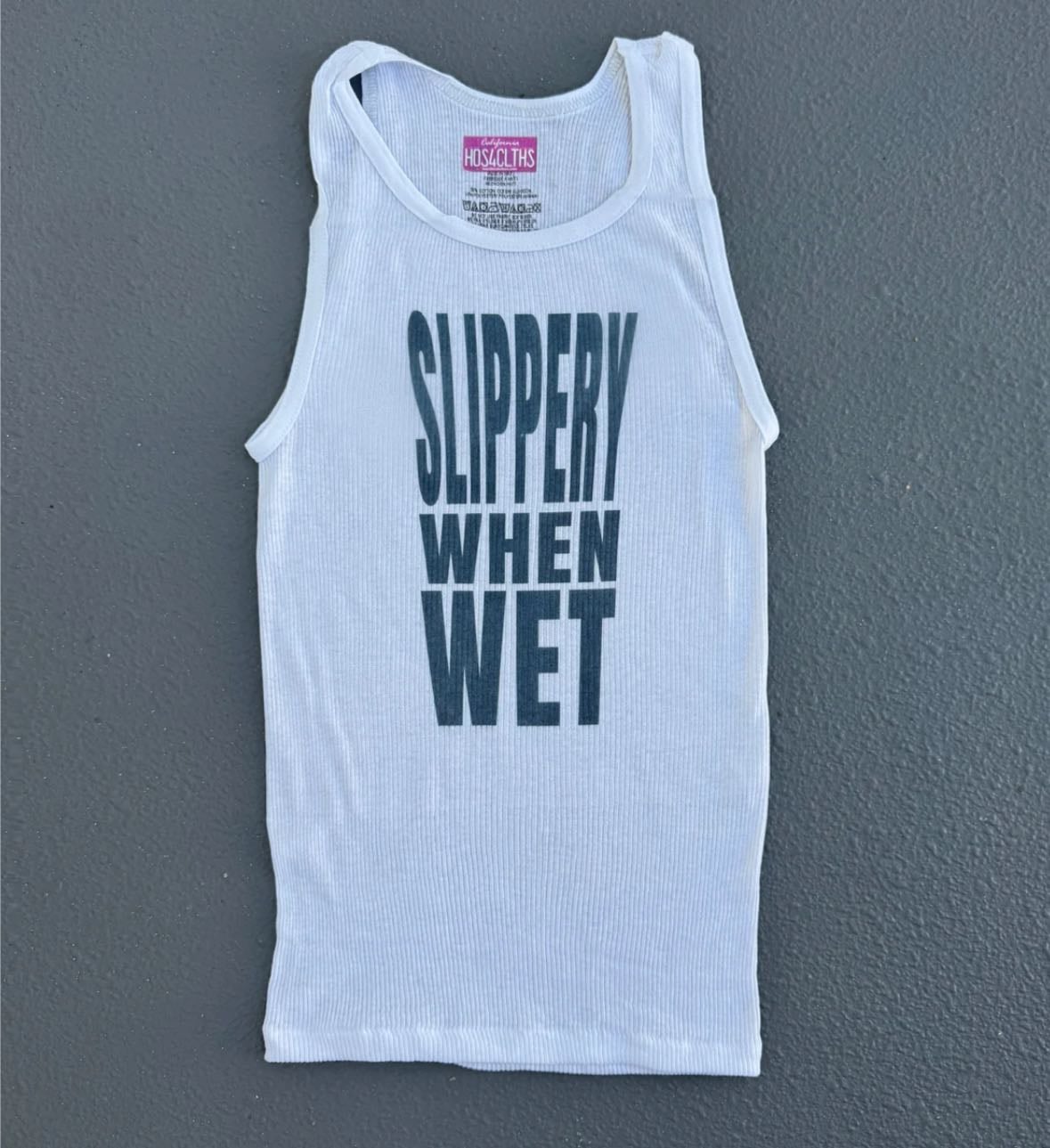 slippery when wet - tank