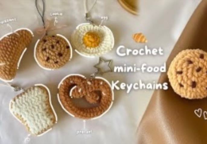 Mini food keychains