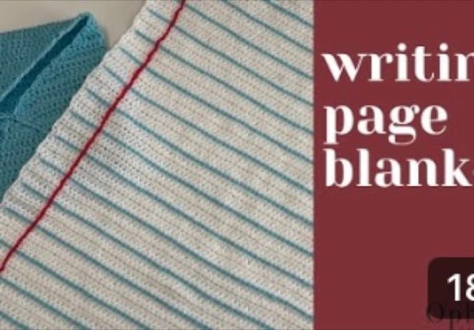 Notebook paper blanket