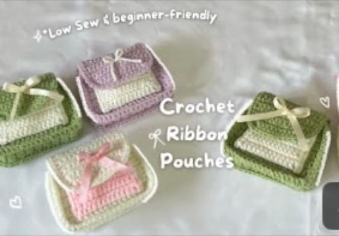 Cute ribbon pouch