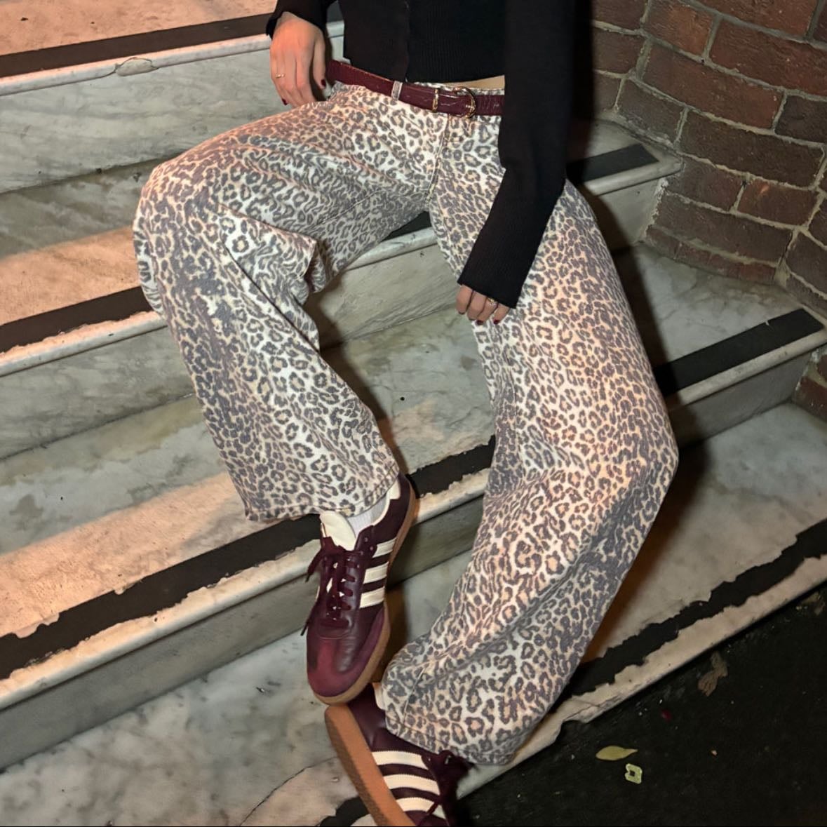 Horseshoe Jean leopard fade - L size