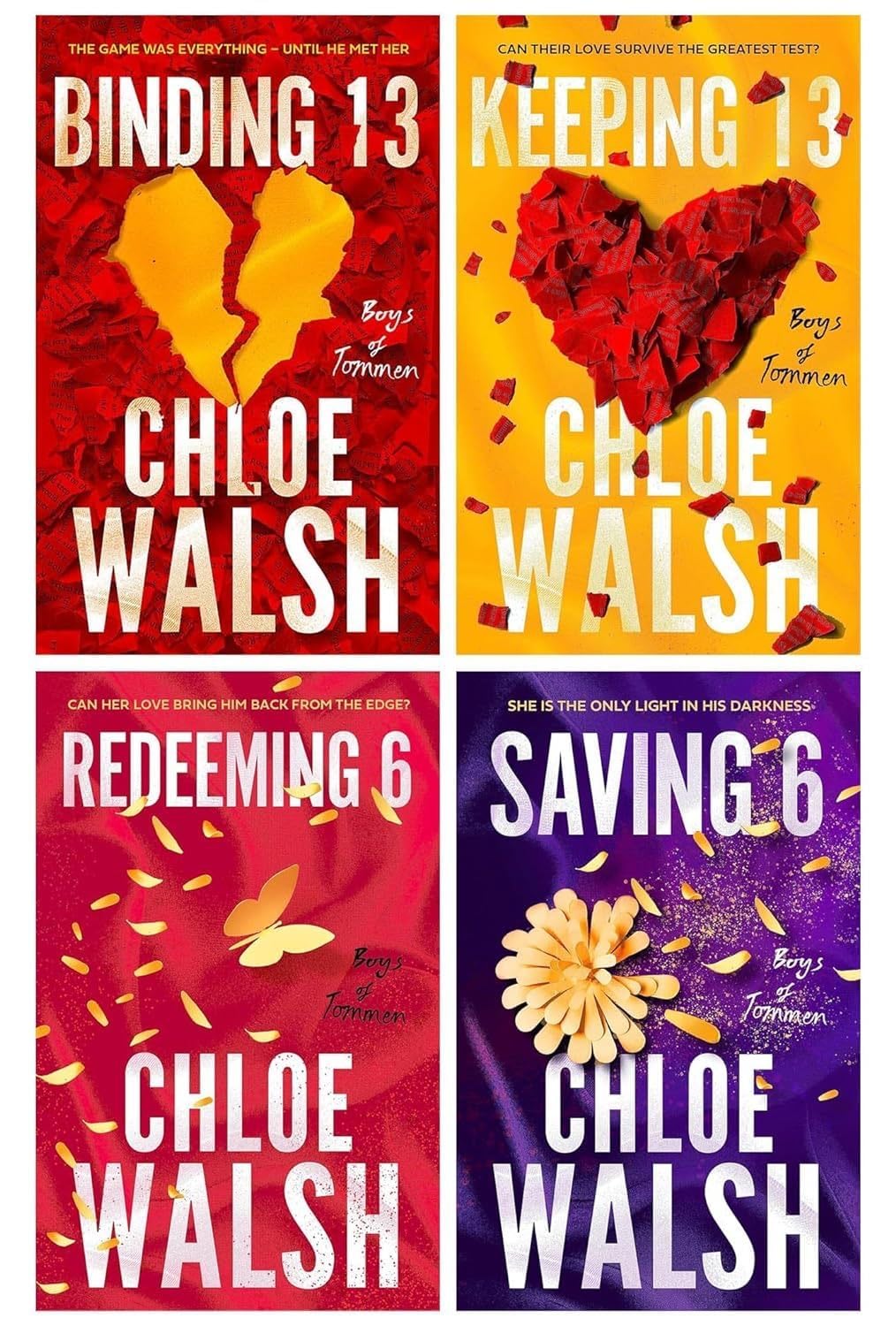 Boys of Tommen Series 4 Books Collection Set (Binding 13, Keeping 13, Saving 6 & Redeeming 6) - Chloe Walsh · 2023
