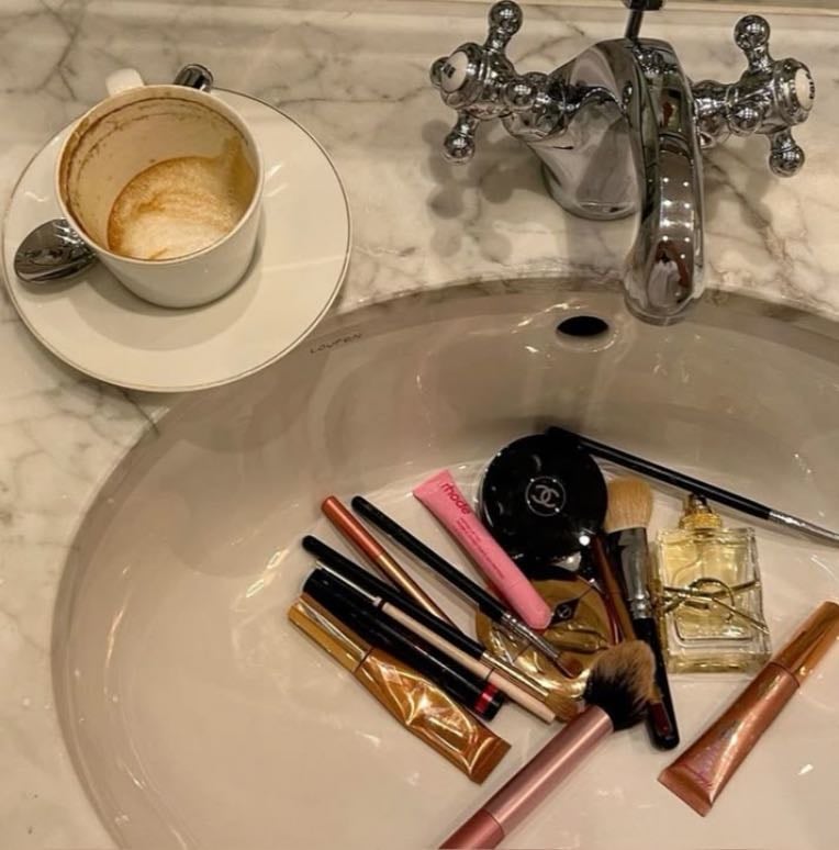 makeup routine