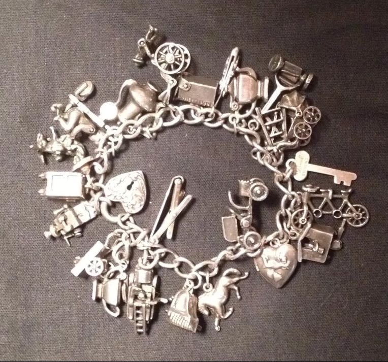 vintage charm bracelet