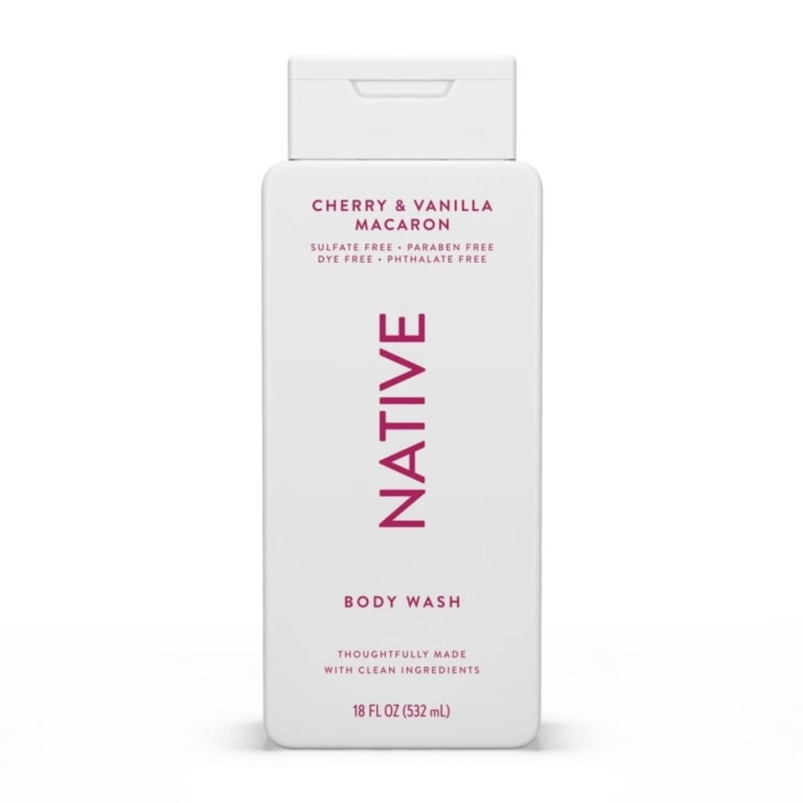 Native Body Wash, Cherry & Vanilla Macaron | Walmart