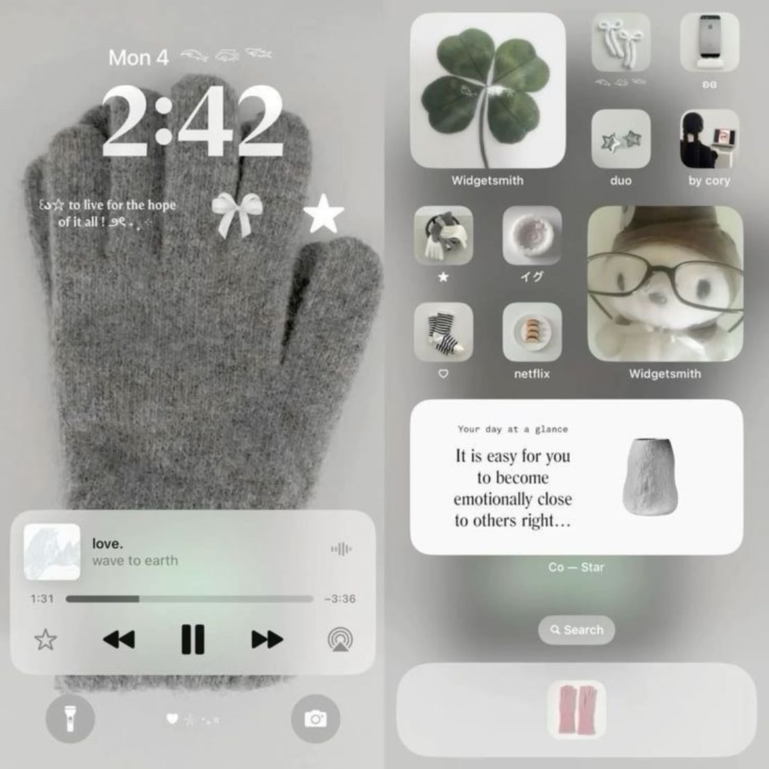 aesthetic home screen