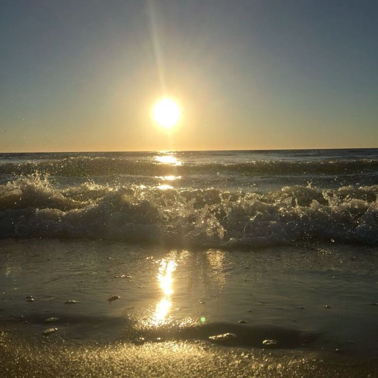 sunsets at beach