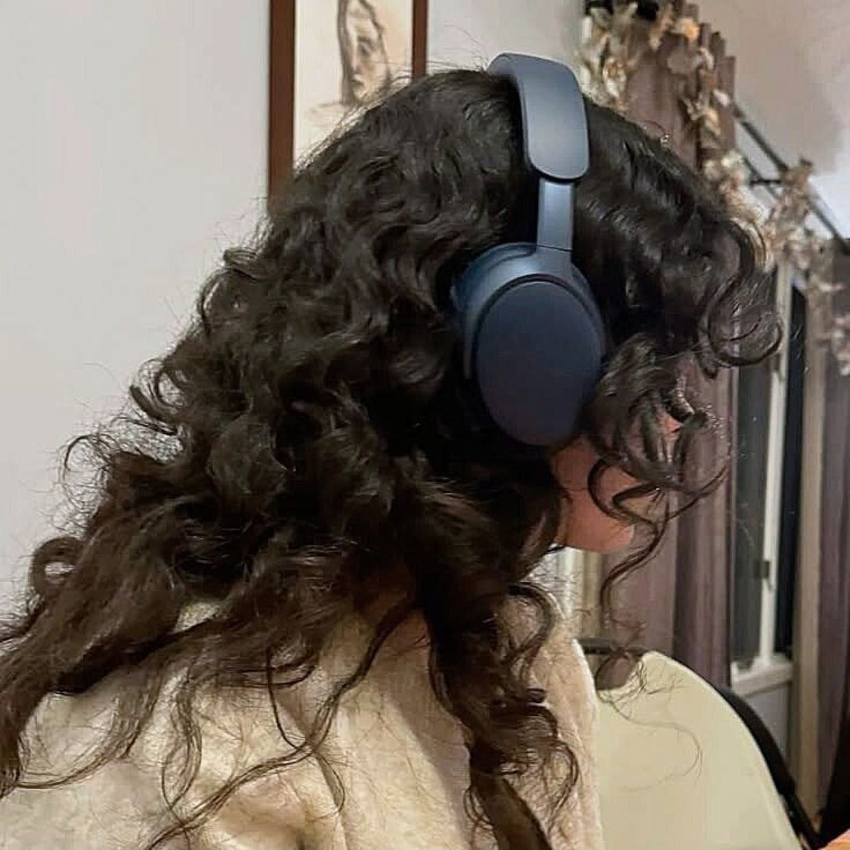 listening to music