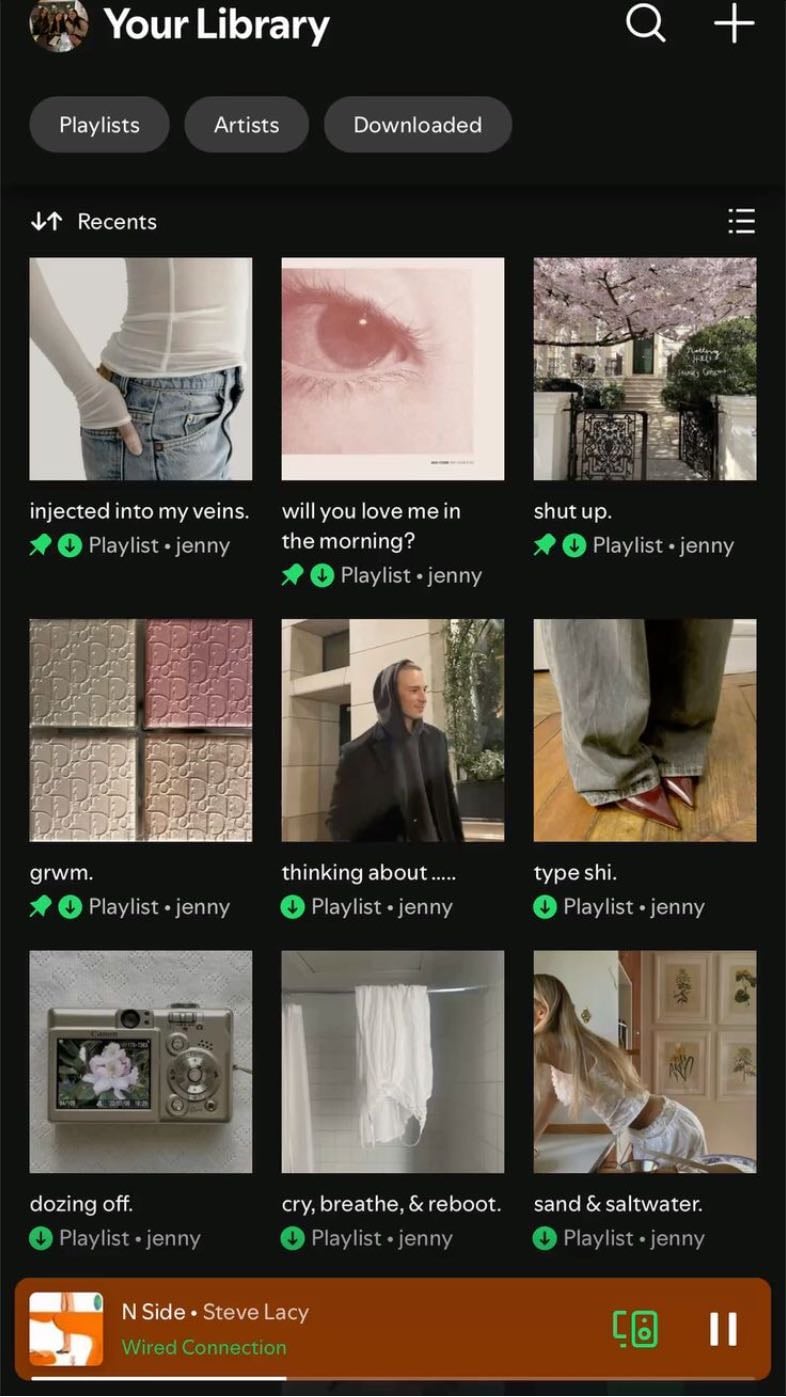creating new playlists