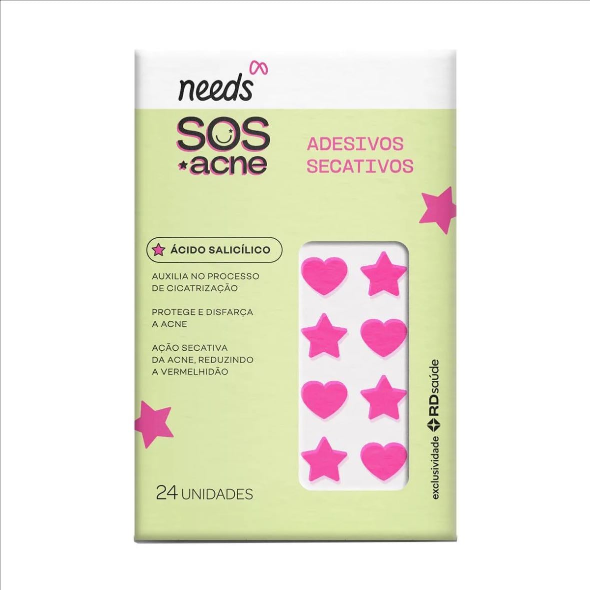 Adesivo Secativo para Acne Needs SOS Acne Ácido Salicílico - Needs