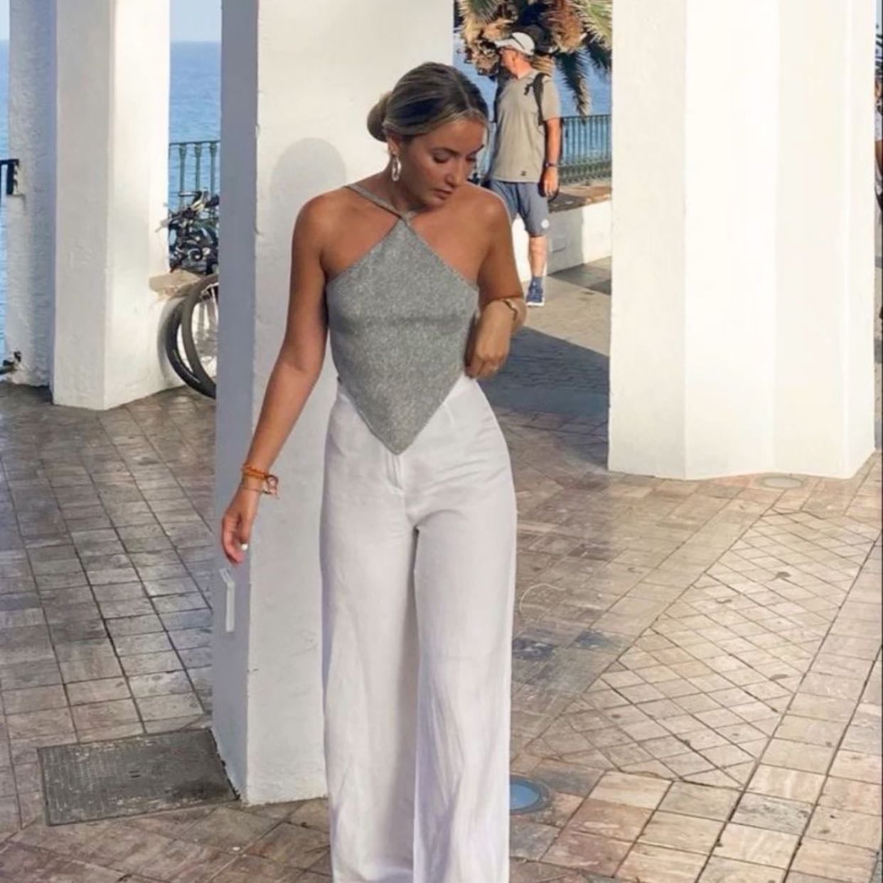gray top