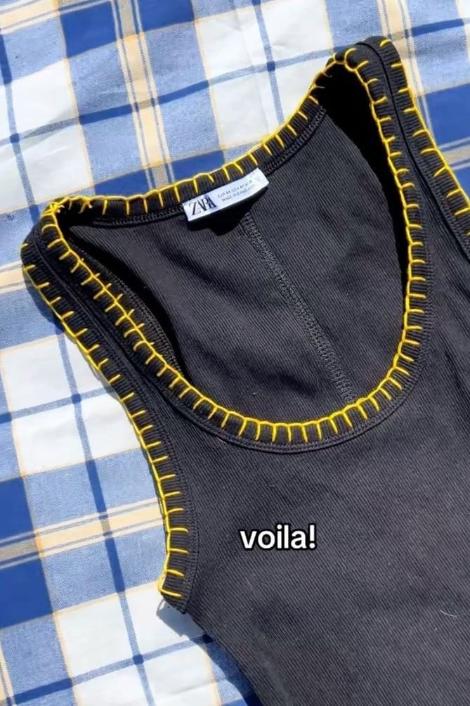Borde camiseta