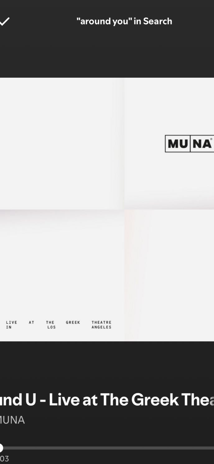 Around You - Live - MUNA