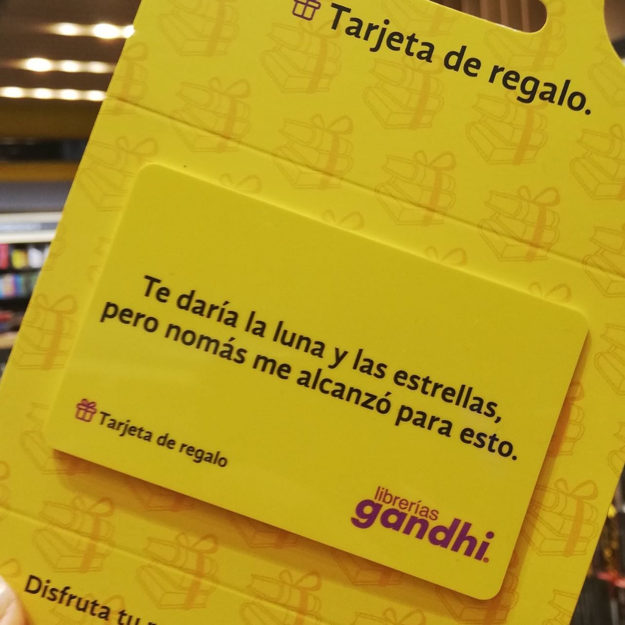 Tarjeta regalo ghandi