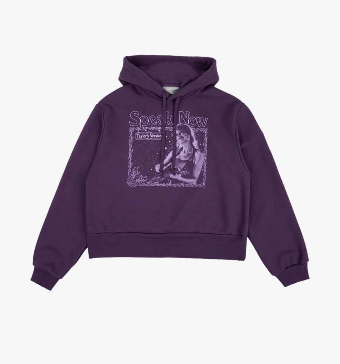 THE STORY OF US PURPLE CROP HOODIE