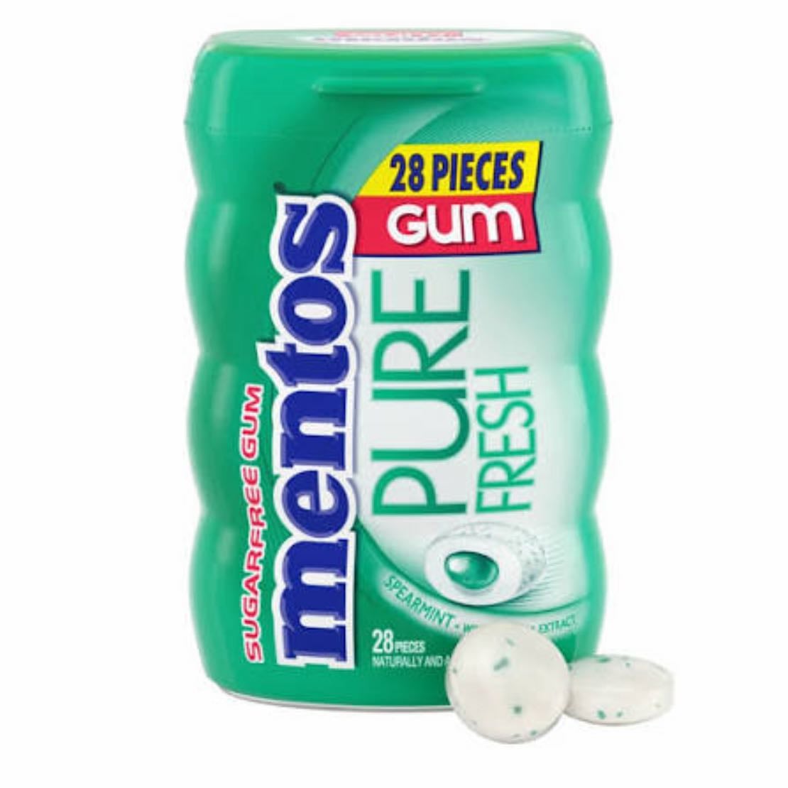 Gum - Menthos sugar free pure fresh mint gum