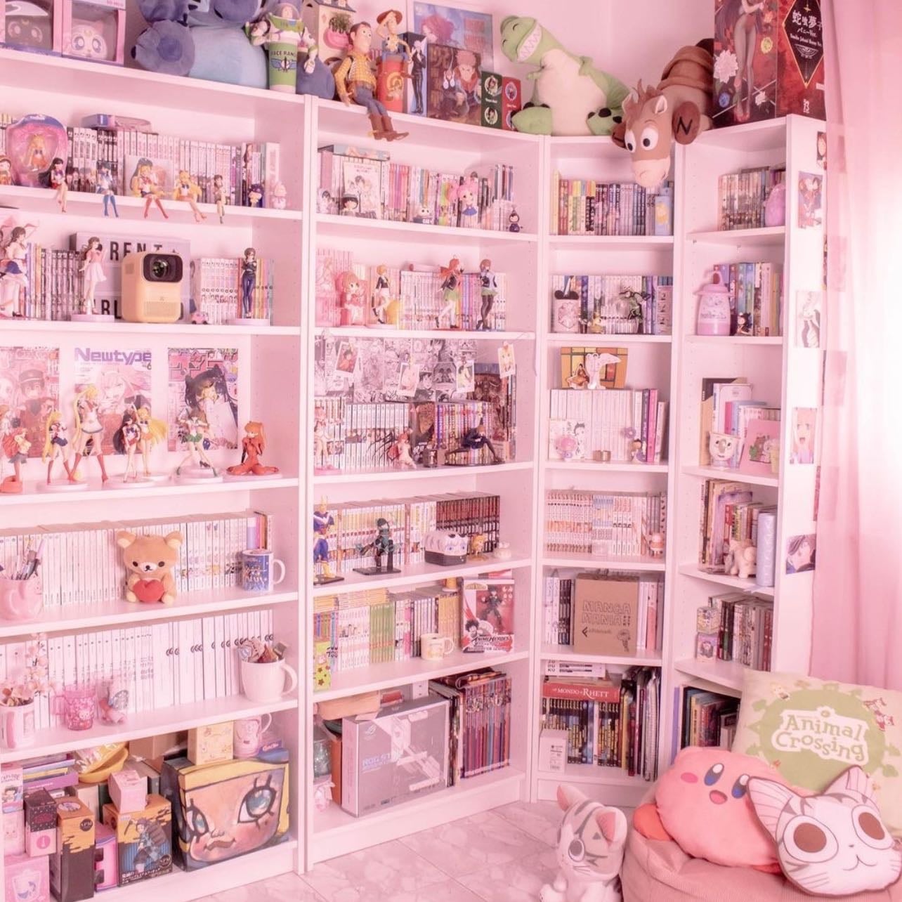 Mangas - tener muchos y un lugar bien bonito donde guardarlos
