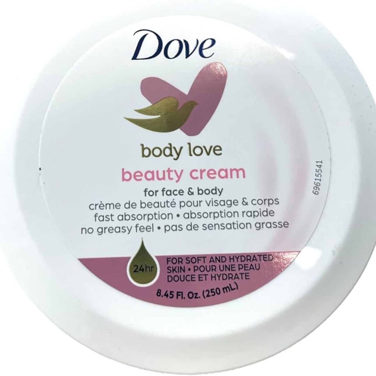 dove beauty cream - i normally use this on my neck!